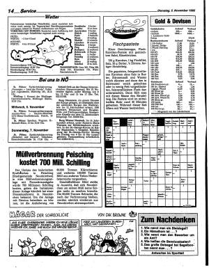 Ausgabe Di. 05.11.1985, Seite 14