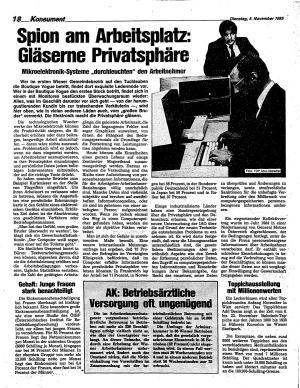 Ausgabe Di. 05.11.1985, Seite 18