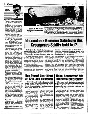 Ausgabe Mi. 06.11.1985, Seite 6