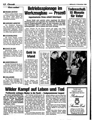 Ausgabe Mi. 06.11.1985, Seite 12