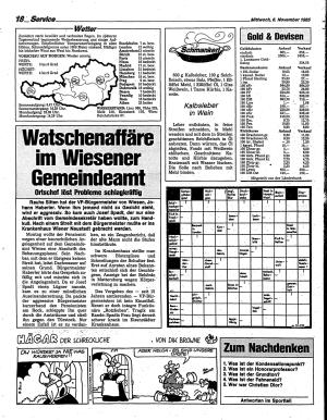 Ausgabe Mi. 06.11.1985, Seite 18