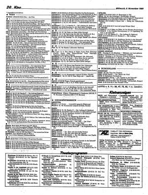 Ausgabe Mi. 06.11.1985, Seite 20