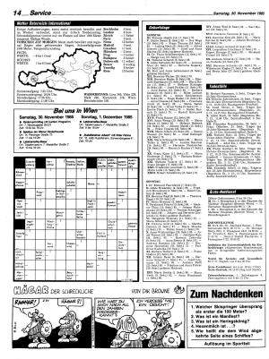 Ausgabe Sa. 30.11.1985, Seite 14