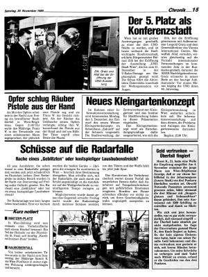Ausgabe Sa. 30.11.1985, Seite 15