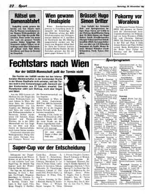 Ausgabe Sa. 30.11.1985, Seite 22