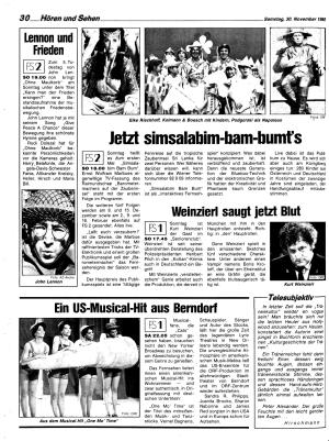 Ausgabe Sa. 30.11.1985, Seite 30