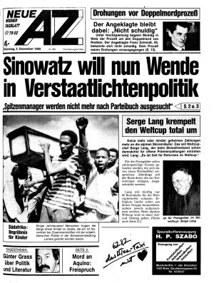 Ausgabe Di. 03.12.1985, Seite 1