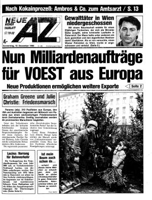 Ausgabe Do. 12.12.1985, Seite 1