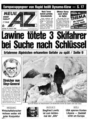 Ausgabe Fr. 10.01.1986, Seite 1