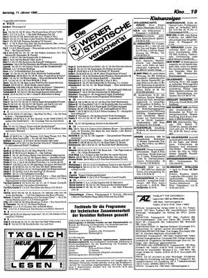 Ausgabe Sa. 11.01.1986, Seite 19