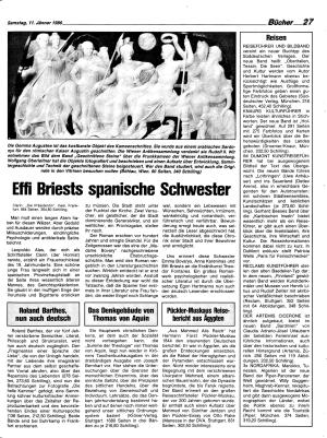 Ausgabe Sa. 11.01.1986, Seite 27