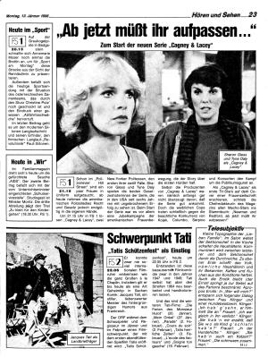 Ausgabe Mo. 13.01.1986, Seite 23