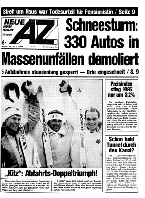 Ausgabe Sa. 18.01.1986, Seite 1