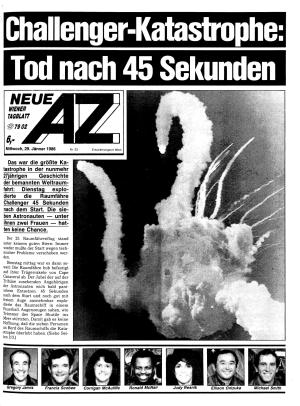 Ausgabe Mi. 29.01.1986, Seite 1