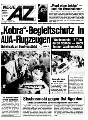 Ausgabe Mo. 03.02.1986, Seite 1