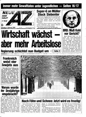 Ausgabe Di. 04.02.1986, Seite 1