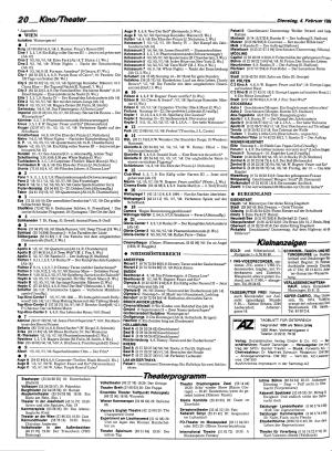 Ausgabe Di. 04.02.1986, Seite 20