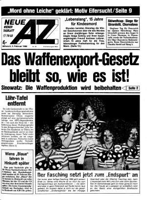 Ausgabe Mi. 05.02.1986, Seite 1