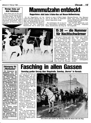 Ausgabe Mi. 05.02.1986, Seite 15