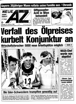 Ausgabe Di. 18.02.1986, Seite 1
