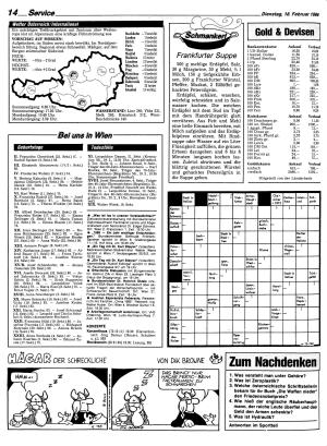 Ausgabe Di. 18.02.1986, Seite 14