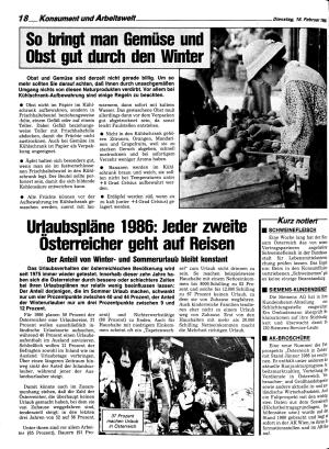 Ausgabe Di. 18.02.1986, Seite 18