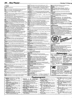 Ausgabe Di. 18.02.1986, Seite 20