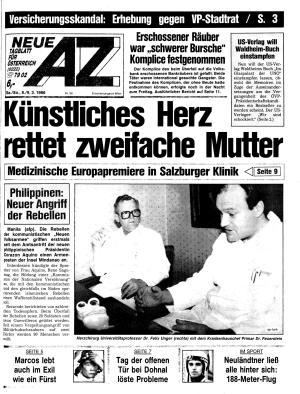 Ausgabe Sa. 08.03.1986, Seite 1
