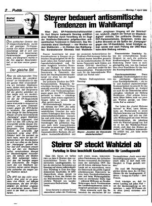 Ausgabe Mo. 07.04.1986, Seite 2