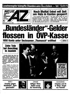 Ausgabe Mi. 09.04.1986, Seite 1