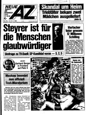 Ausgabe Sa. 12.04.1986, Seite 1