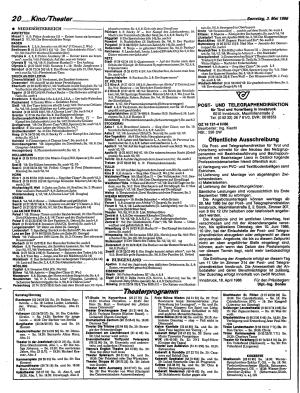 Ausgabe Sa. 03.05.1986, Seite 20
