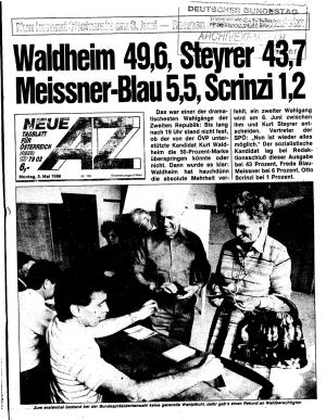 Ausgabe Mo. 05.05.1986, Seite 1