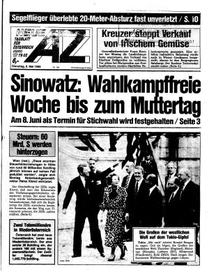 Ausgabe Di. 06.05.1986, Seite 1