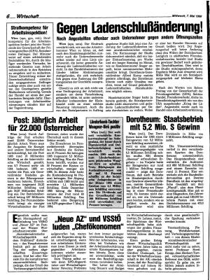 Ausgabe Mi. 07.05.1986, Seite 6