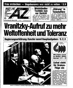 Ausgabe Do. 29.01.1987, Seite 1