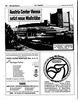 Ausgabe Mi. 22.04.1987, Seite 18