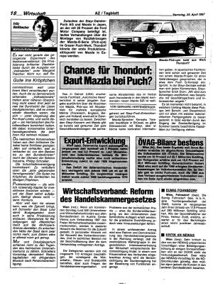 Ausgabe Sa. 25.04.1987, Seite 18