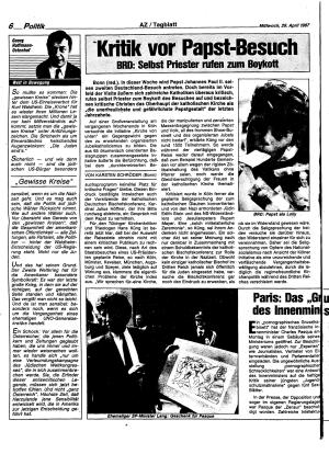 Ausgabe Mi. 29.04.1987, Seite 6