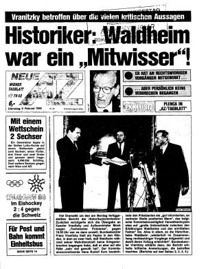 Ausgabe Di. 09.02.1988, Seite 1