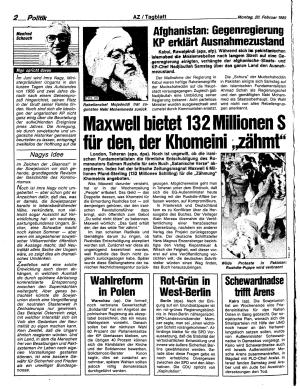Ausgabe Mo. 20.02.1989, Seite 2